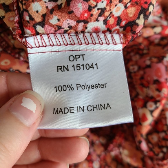 ANTHRO OPT poppy floral tiered midi dress - Picture 6 of 8